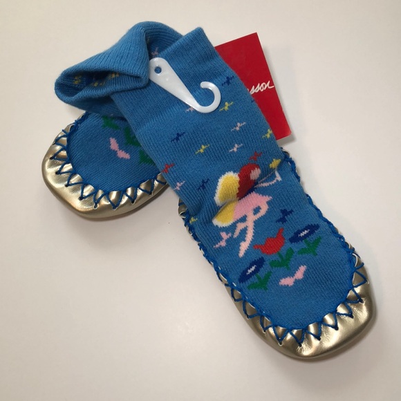 NWT Hanna Andersson Fairy Moccasins- Shoe Size 5-7 - Picture 2 of 7
